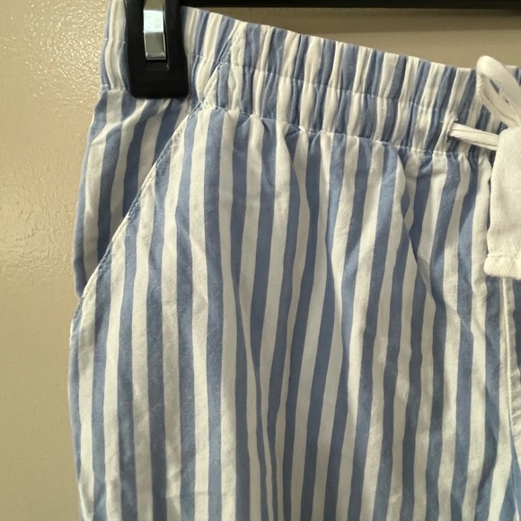 Women's Gap Blue & White Stripe Poplin Pajama Pants, Size XS - Picture 4 of 7